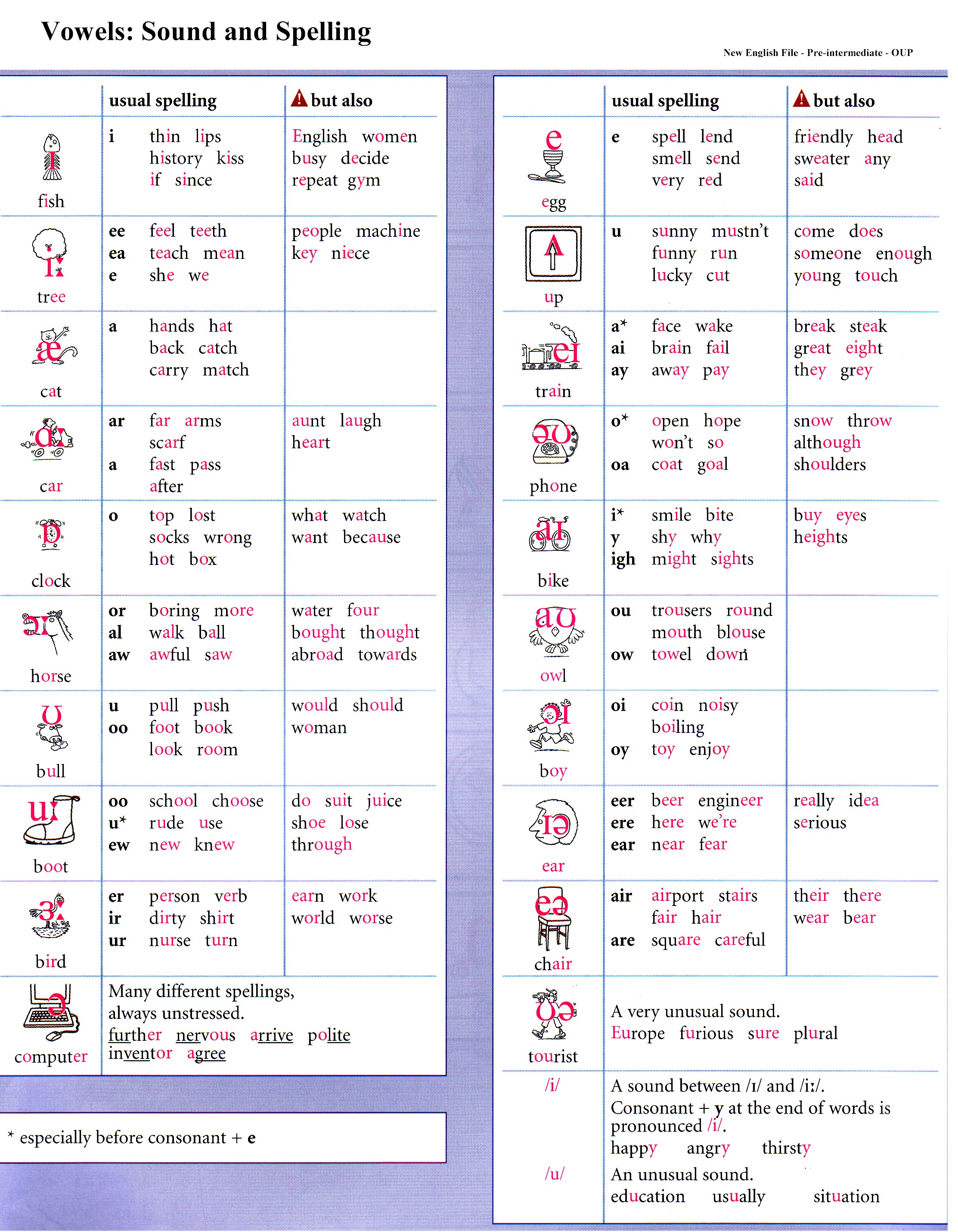 Sounds and Spelling in English